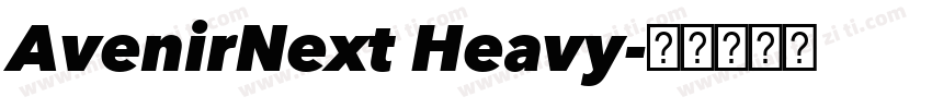 AvenirNext Heavy字体转换